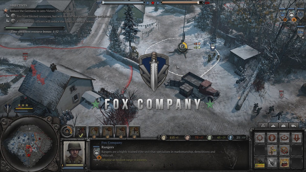скриншот Company of Heroes 2 - Ardennes Assault: Fox Company Rangers 0
