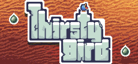 Thirsty Bird：雨粒をキャッチするレトロ風リズムゲーム