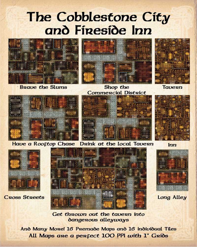Fantasy Grounds Maps Cobblestone City And Inn On Steam
