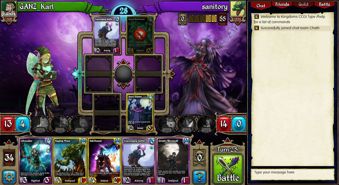 Kingdoms CCG screenshot 1