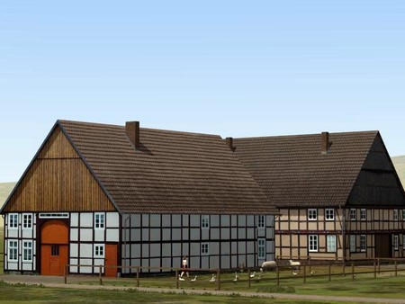 Eisenbahn X - Modellset 1 - Bahnhof, Häuser, Scheunen