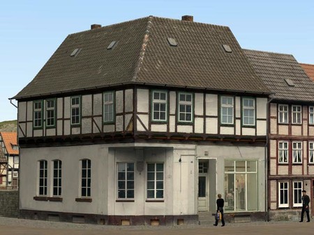 Modellset 1 - Bahnhof, Häuser, Scheunen for steam Modellset 1 - Bahnhof, Häuser, Scheunen for steam