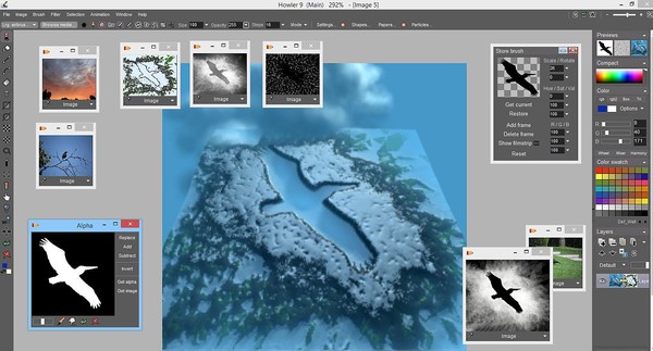 PD Howler 9.6 Digital Painter and Visual FX box