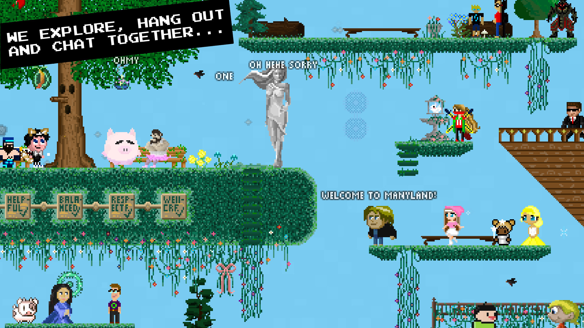 Manyland PC gameplay screenshot 1 of 7