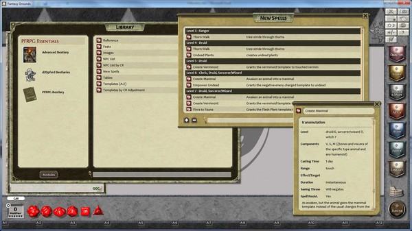 скриншот Fantasy Grounds - 3.5E/PFRPG Advanced Bestiary 2