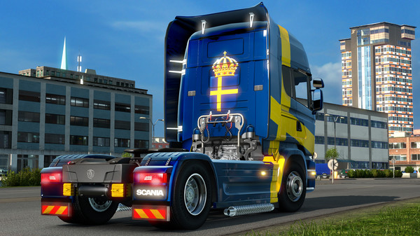 скриншот Euro Truck Simulator 2 - Swedish Paint Jobs Pack 5