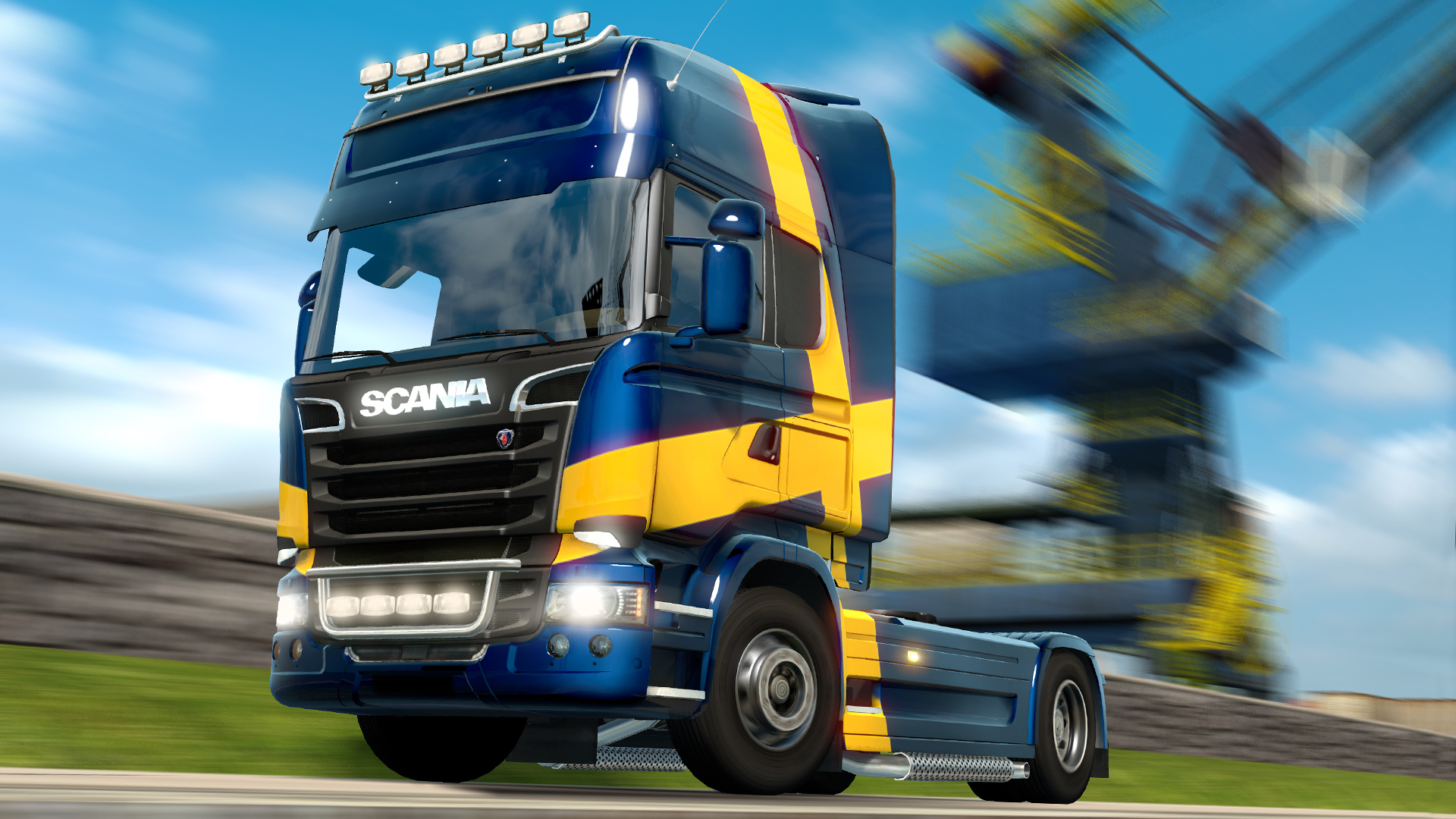Euro Truck Simulator 2 - Swedish Paint Jobs Pack Featured Screenshot #1