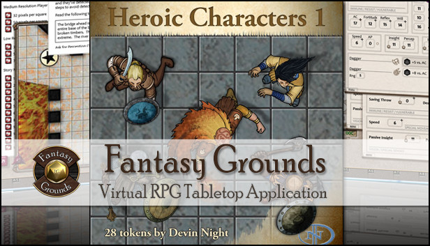 Fantasy Grounds - Top-Down Tokens - Heroic 8 on Steam