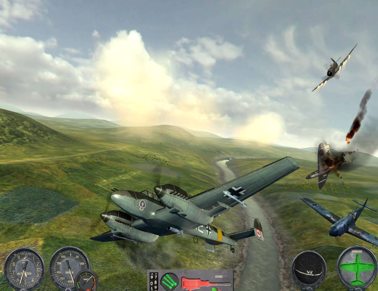 Jogo Pc Combat Wings Simulador Combate Aereo Segunda Guerra