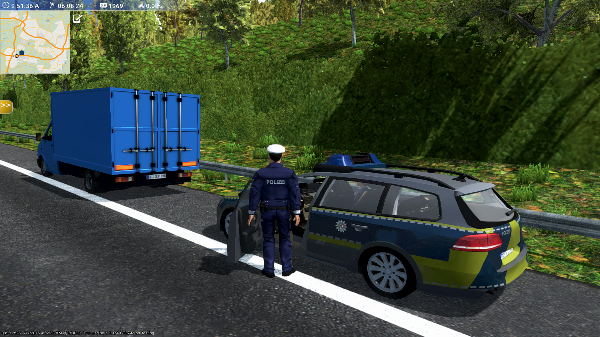 Steam Simulator Police on Autobahn