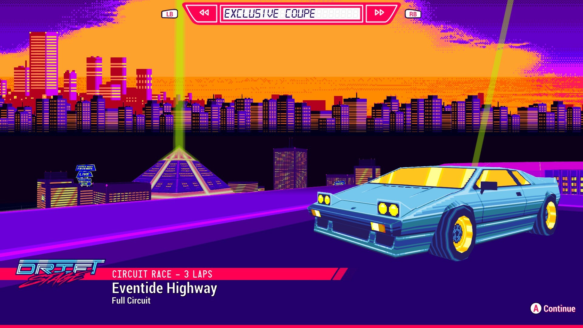 Drift Stage: jogo de corrida com visual retrô será lançado para