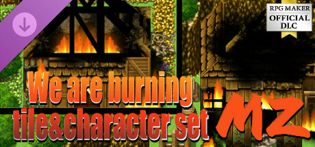 RPG Maker MZ - We are burning tile and character set