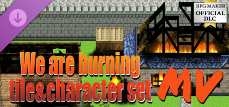 RPG Maker MV - We are burning tile and character set