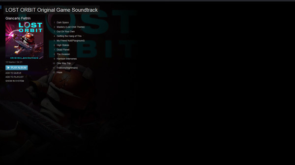скриншот LOST ORBIT - Original Soundtrack 0