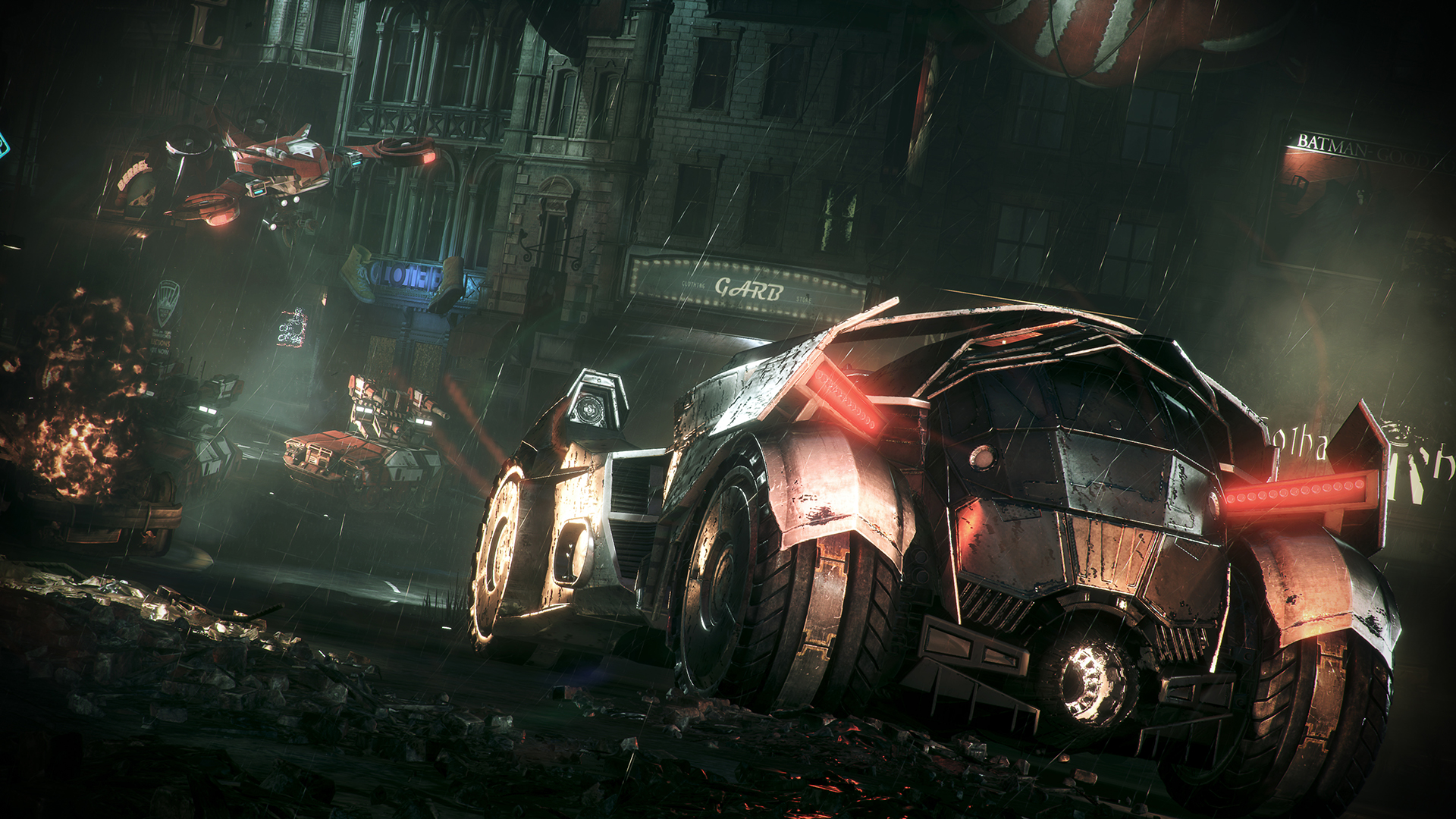 Batman arkham knight улучшения бэтмобиля люциуса фокс что выбрать