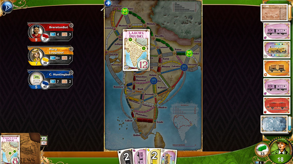 скриншот Ticket to Ride India DLC 0
