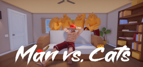 Man vs. Cats header banner