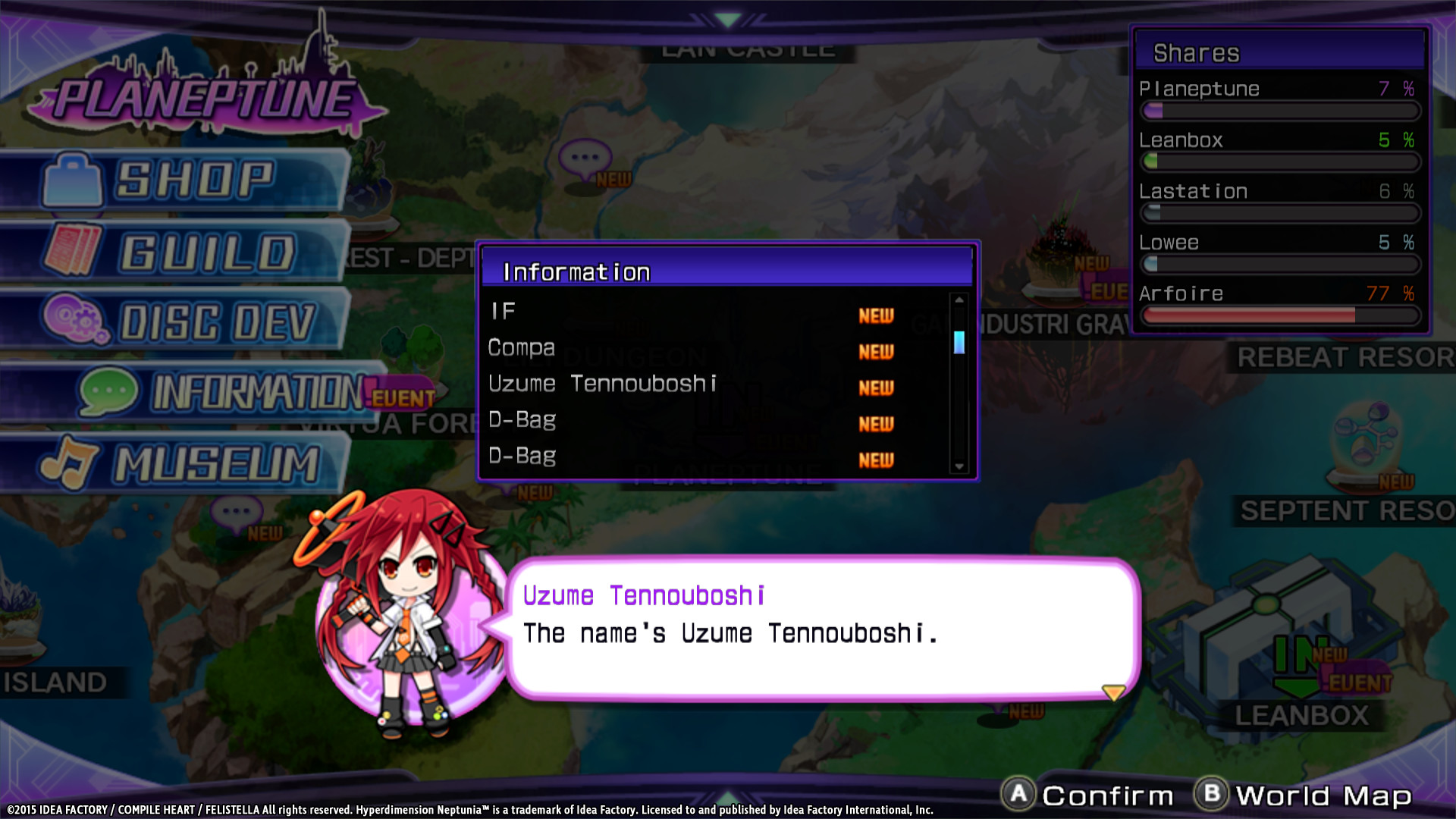 Hyperdimension Neptunia Re;Birth2 Uzume Battle Entry Featured Screenshot #1