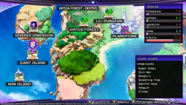 скриншот Hyperdimension Neptunia Re;Birth2 Giant Island Dungeon 1