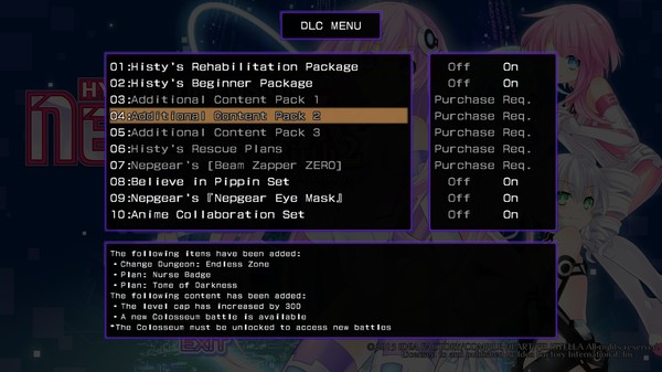 Hyperdimension Neptunia Re;Birth2 Additional Content Pack 2 for steam Hyperdimension Neptunia Re;Birth2 Additional Content Pack 2 for steam