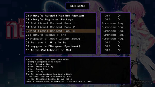 Hyperdimension Neptunia Re;Birth2 Additional Content Pack 3 for steam Hyperdimension Neptunia Re;Birth2 Additional Content Pack 3 for steam