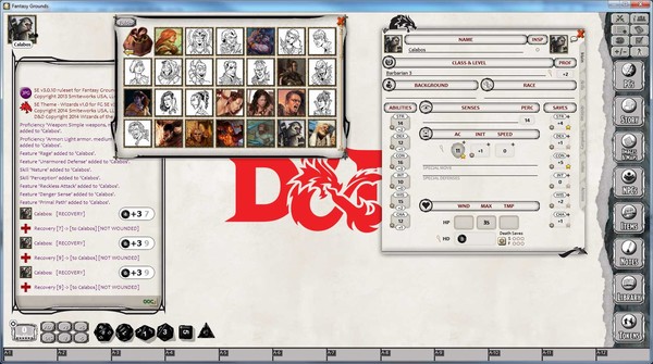 Fantasy Grounds - D&D Barbarian Class Pack