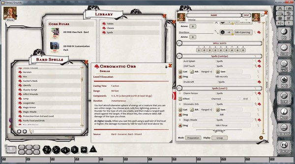 Fantasy Grounds - D&D Bard Class Pack for steam Fantasy Grounds - D&D Bard Class Pack for steam