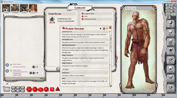 скриншот Fantasy Grounds - D&D Monster Pack - Constructs & Elementals 0