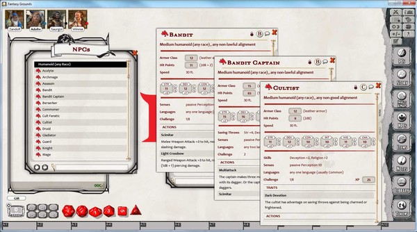 Fantasy Grounds - D&D Monster Pack - Humanoids for steam Fantasy Grounds - D&D Monster Pack - Humanoids for steam