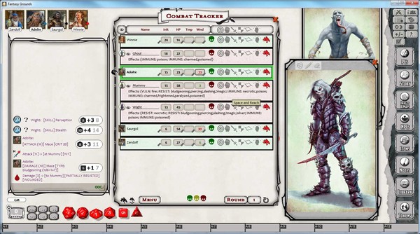 скриншот Fantasy Grounds - D&D Monster Pack - Undead 3
