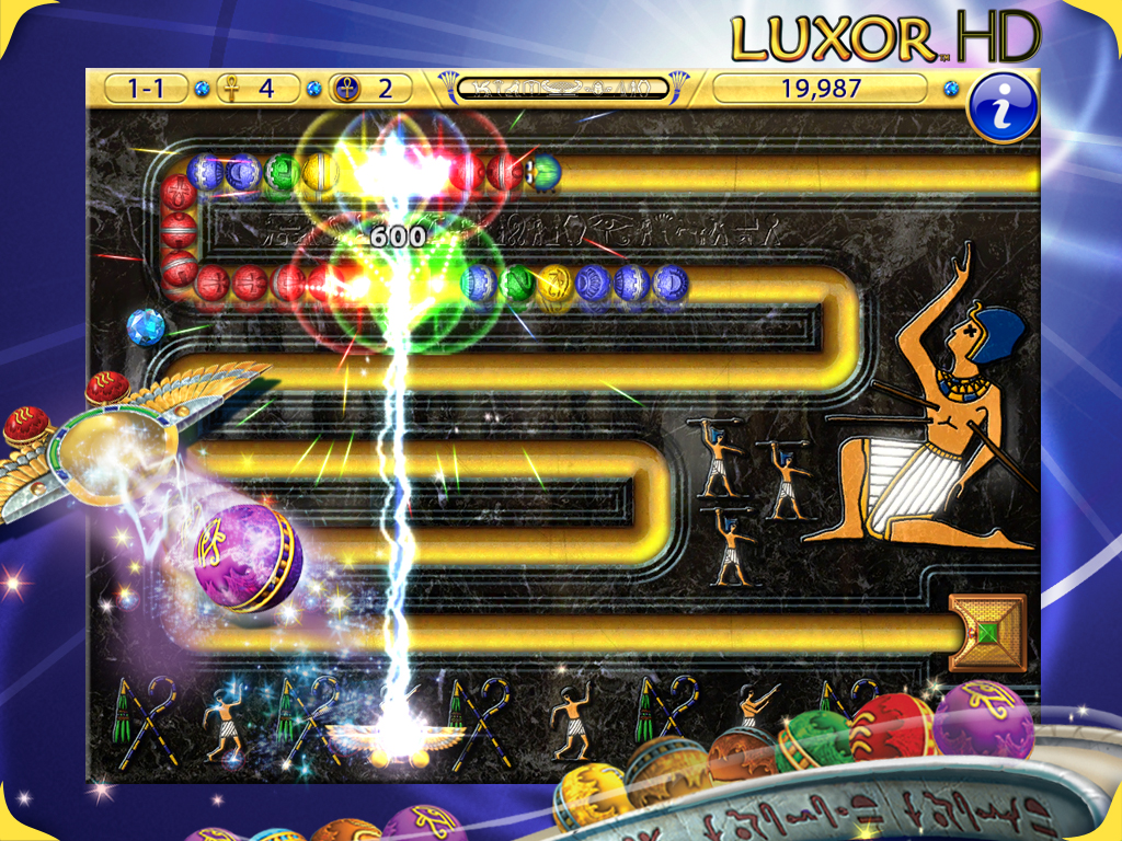 Luxor HD > iPad, iPhone, Android, Mac & PC Game