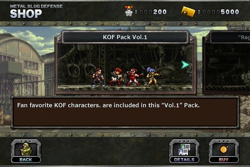 METAL SLUG DEFENSE - “KOF Pack” Vol.1 for steam METAL SLUG DEFENSE - “KOF Pack” Vol.1 for steam