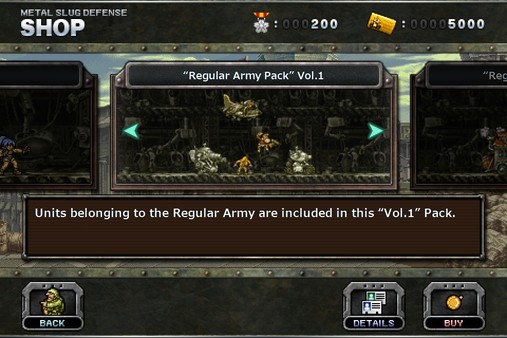 METAL SLUG DEFENSE - “Regular Army Pack” Vol.1 for steam METAL SLUG DEFENSE - “Regular Army Pack” Vol.1 for steam