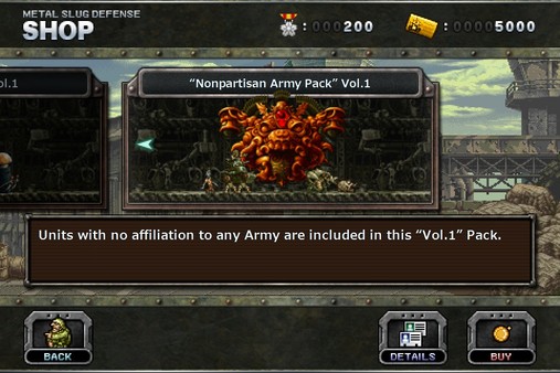 METAL SLUG DEFENSE - “Nonpartisan Army Pack” Vol.1 for steam METAL SLUG DEFENSE - “Nonpartisan Army Pack” Vol.1 for steam