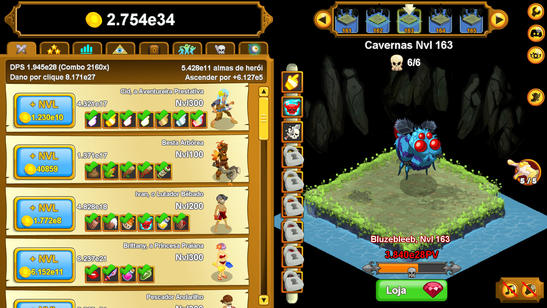 Clicker Heroes no Steam