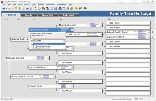 скриншот Family Tree Heritage 3