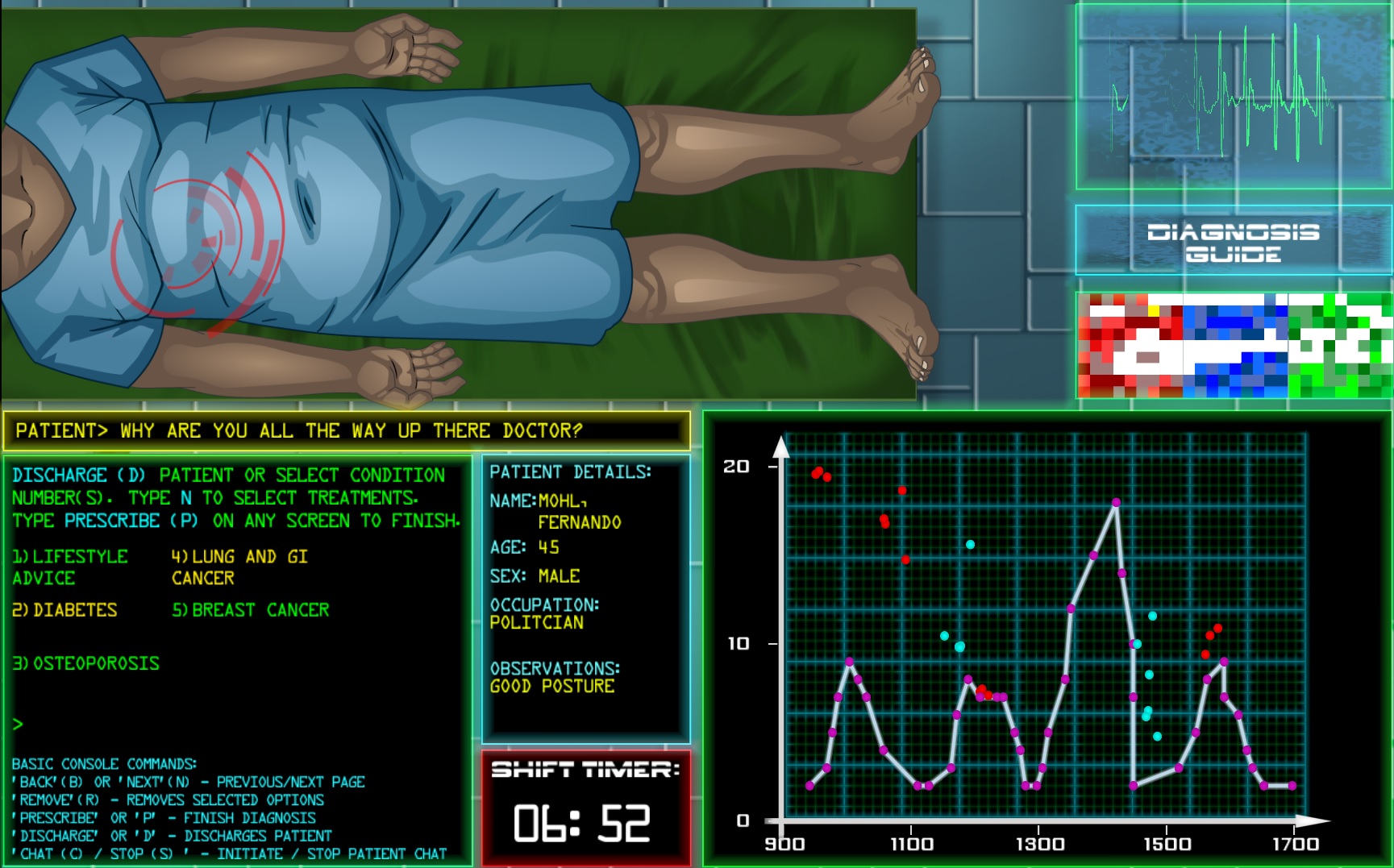 Game s starting. Discharge игра. Discharge a Patient. Rad Science game. Patient details.