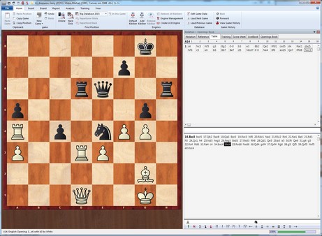 ChessBase 13 Academy game for Linux 1