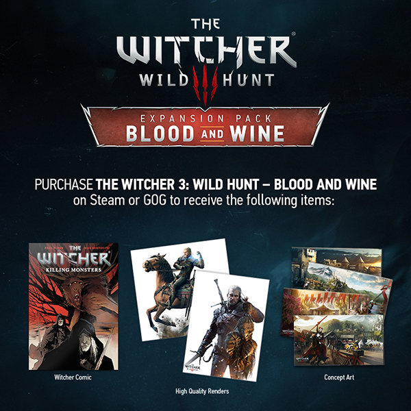 Blood and Wine BOX DLC The Witcher 3 Edição de colecionador