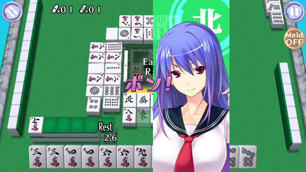 скриншот Mahjong Pretty Girls Battle : School Girls Edition 4