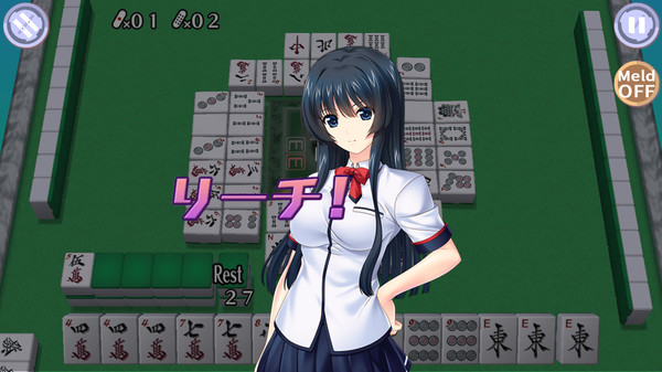 скриншот Mahjong Pretty Girls Battle : School Girls Edition 3