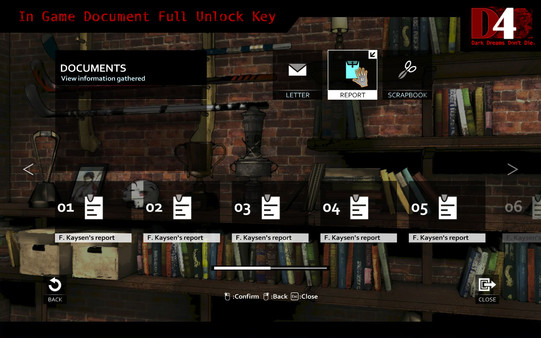 скриншот D4: In Game Document Full Unlock Key 0