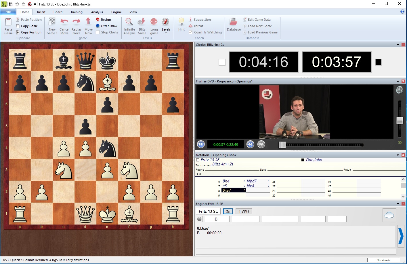 Fritz for Fun 13: Chessbase Power Play Tutorial v3 by Daniel King