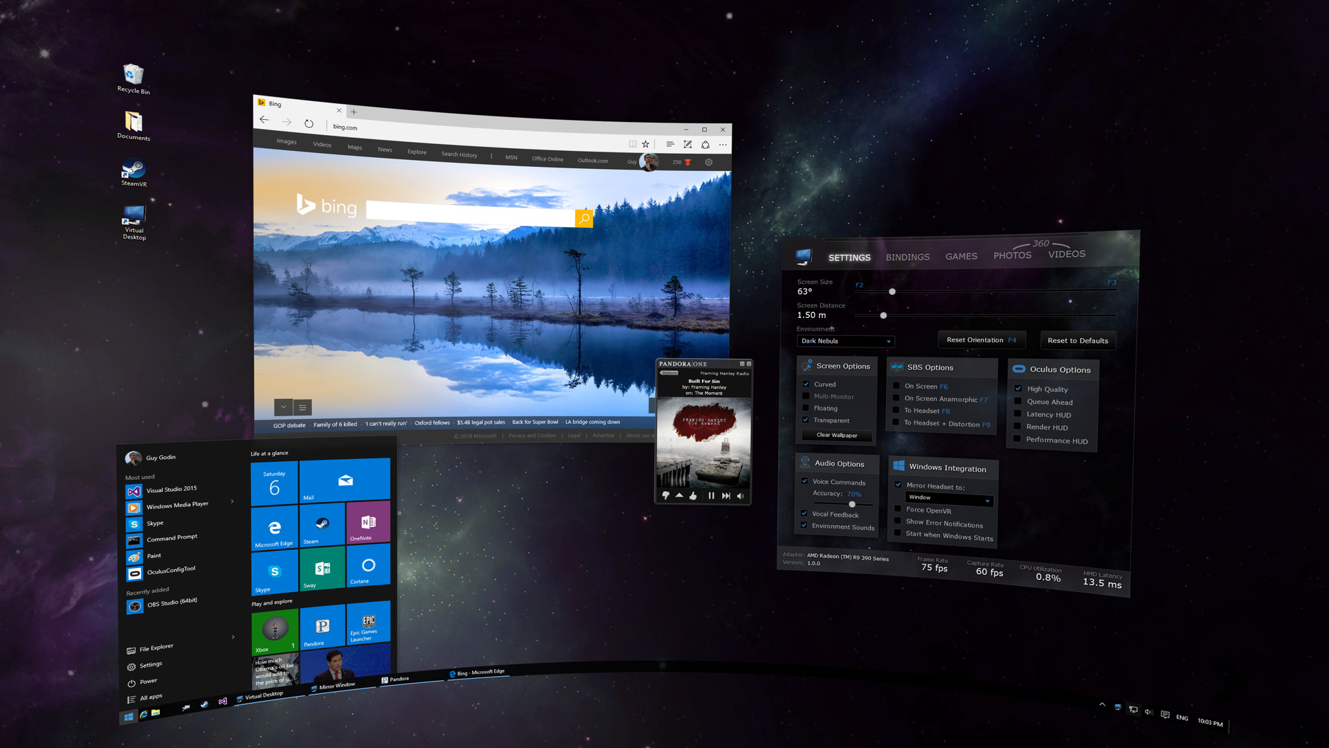 play vr games with virtual desktop