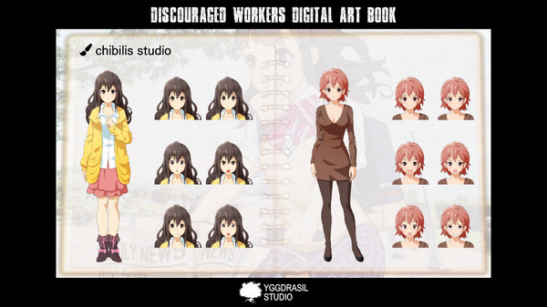 скриншот Discouraged Workers - Digital Art Book 1