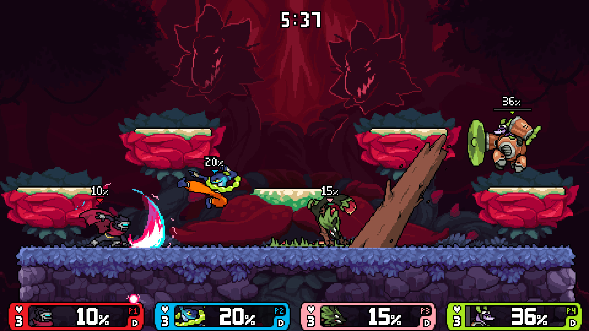 Rivals of Aether game site on Behance