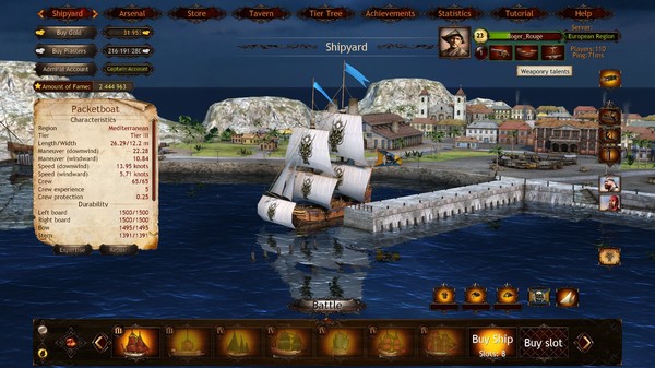 скриншот Wind of Luck: Arena - Mediterranean Captain pack 0