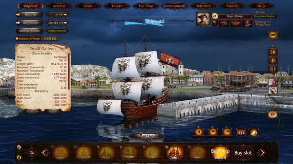 скриншот Wind of Luck: Arena - Caribbean Captain pack 0