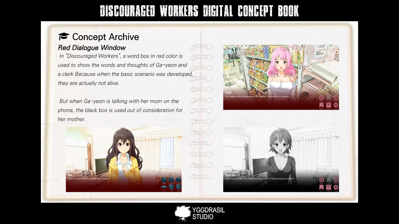 Discouraged Workers - Digital Concept Book PC gameplay screenshot 5 of 5