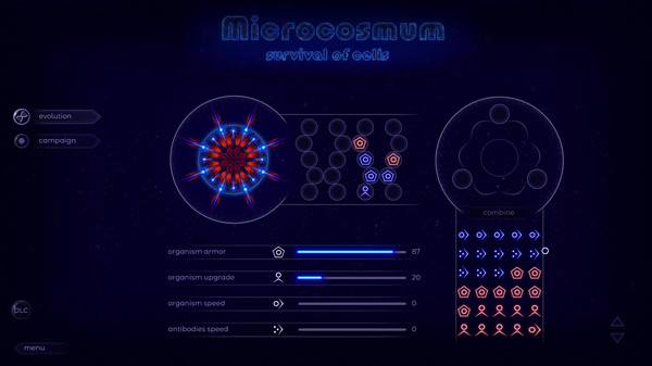скриншот Microcosmum: survival of cells 2